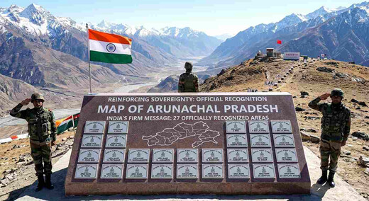 सीमा पर भारत का सख्त संदेश : अरुणाचल के 27 इलाकों को मिली आधिकारिक पहचान